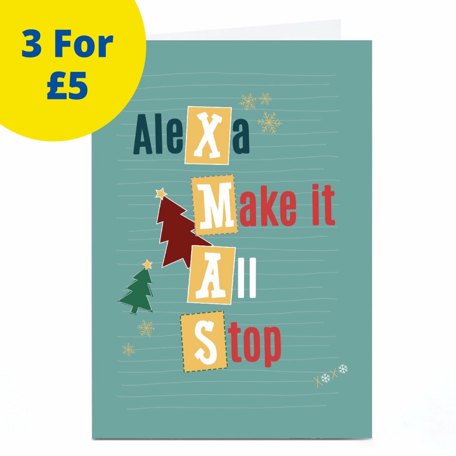 Image of Quitting Hollywood Christmas Card - Alexa Make It Stop | Christmas Cards