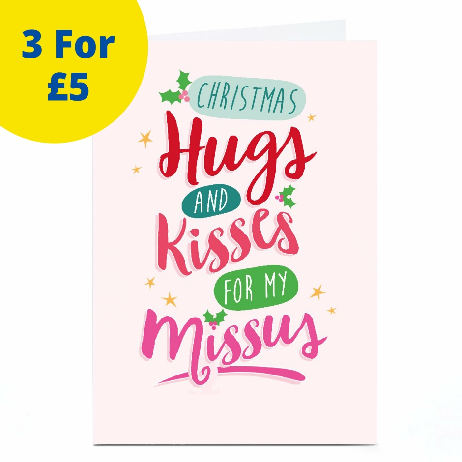 Image of Quitting Hollywood Christmas Card - Hugs &amp; Kisses | Christmas Cards