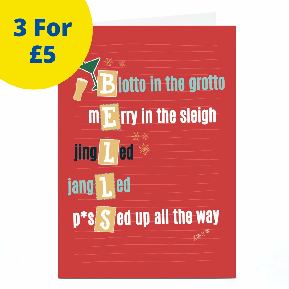 Image of Quitting Hollywood Christmas Card - Bells Poem | Christmas Cards