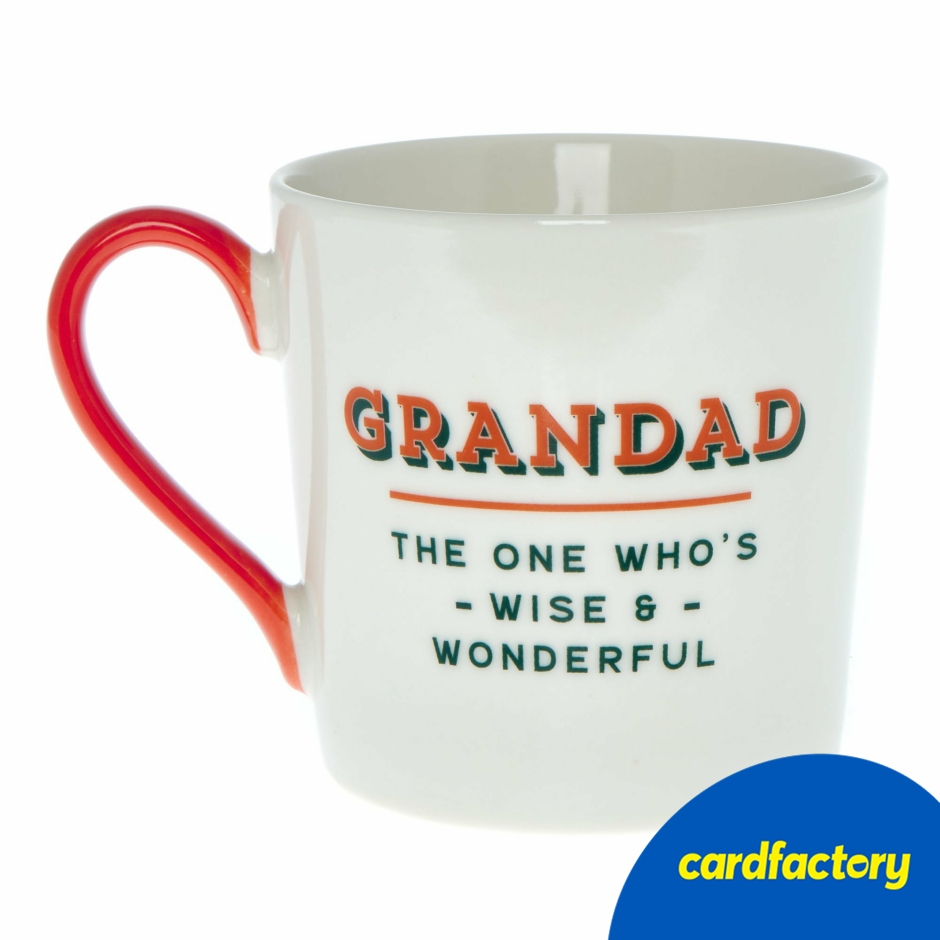 Image of Grandad Wise &amp; Wonderful Mug | Ceramic Gift Boxed Drinkware | Perfect for Hot Beverages | Dishwasher &amp; Microwave Safe | 9.5cm x 9cm x 13cm