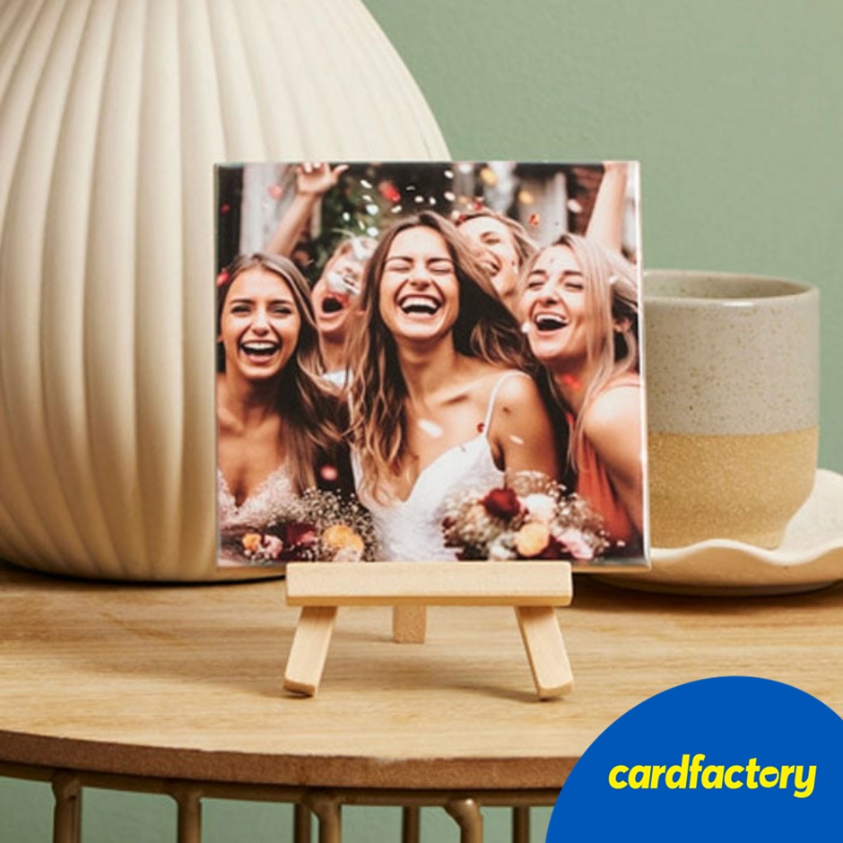 Image of Ceramic Photo Tile &amp; Easel