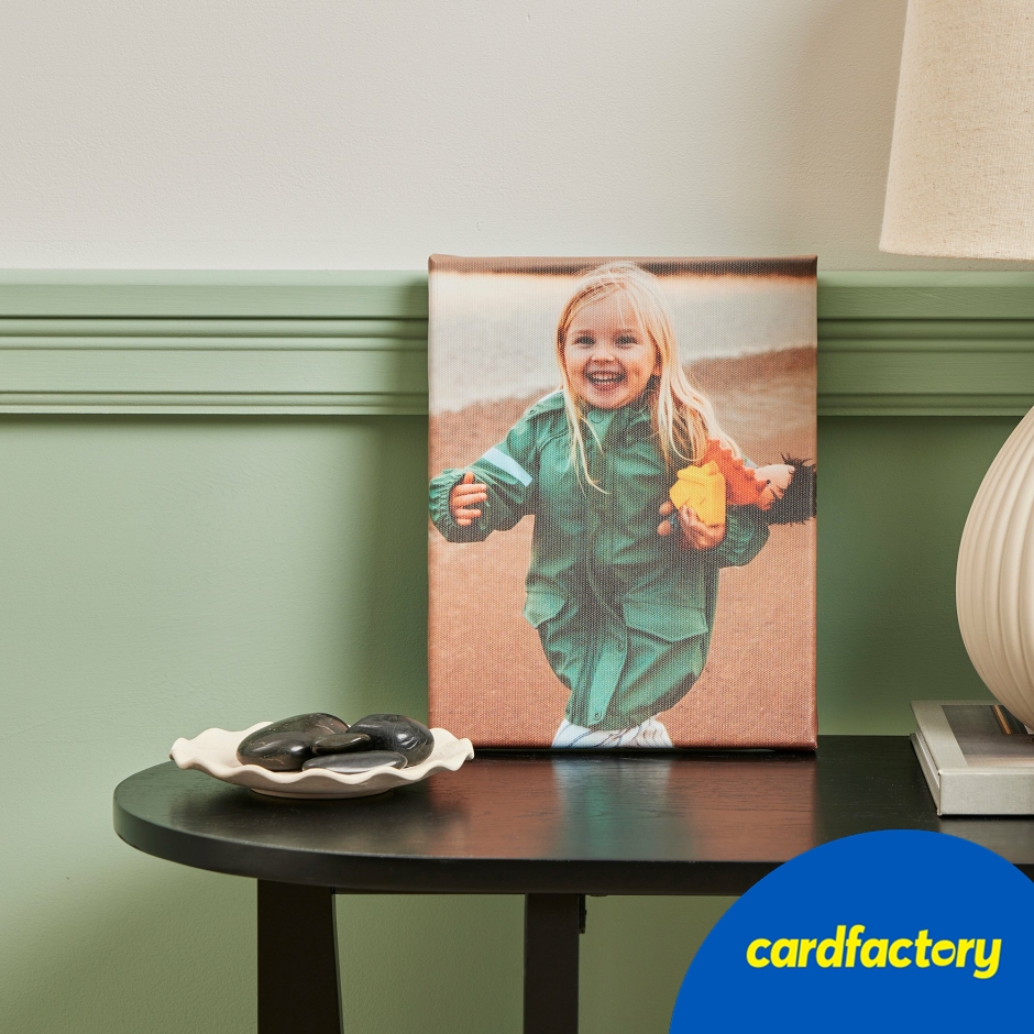 Image of Personalised Portrait Photo Canvas 25cm x 20cm
