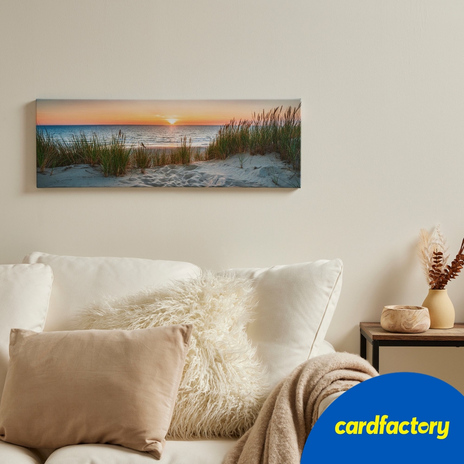 Image of Personalised Panoramic Landscape Photo Canvas 30cm x 90cm