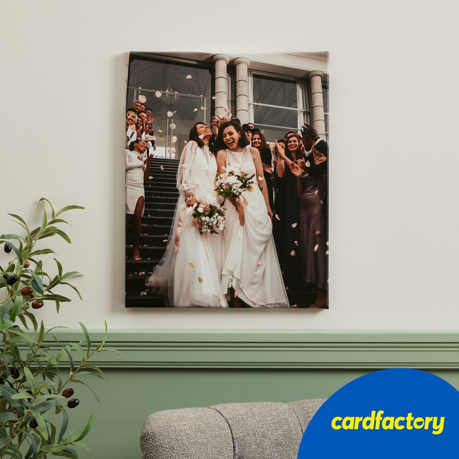 Image of Personalised Portrait Photo Gift Canvas | Custom Wall Art with Your Photo | Polyester Canvas &amp; Pine Wood Frame | 50cm x 40cm