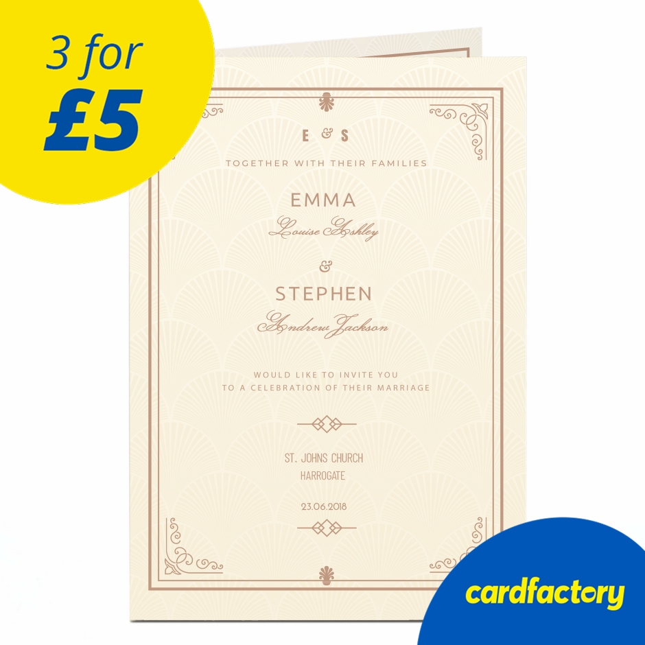 Image of Personalised Wedding Invitation - Traditional