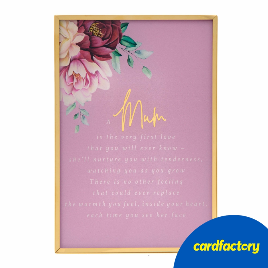 Image of A Mum Is The Very First Love Plaque