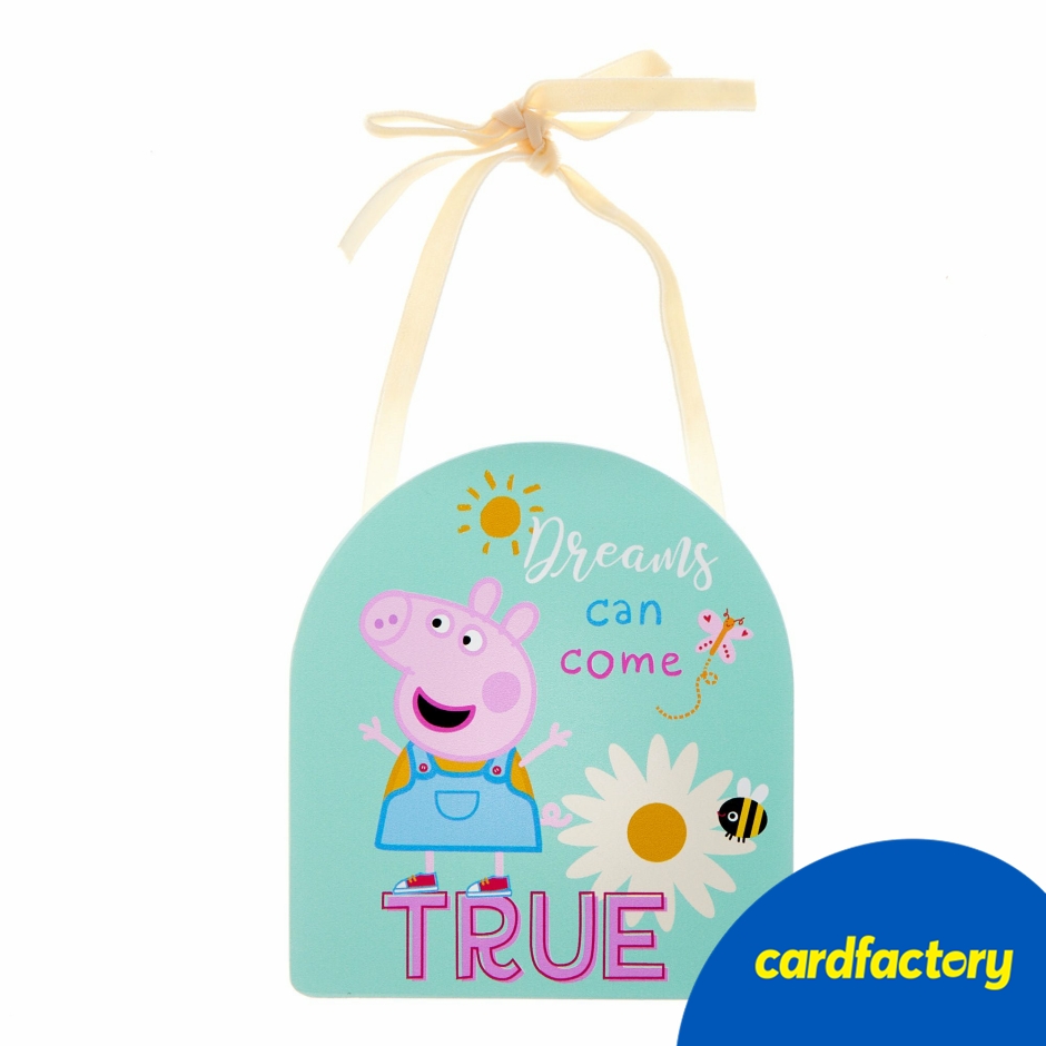 Image of Dreams Can Come True Peppa Pig Plaque