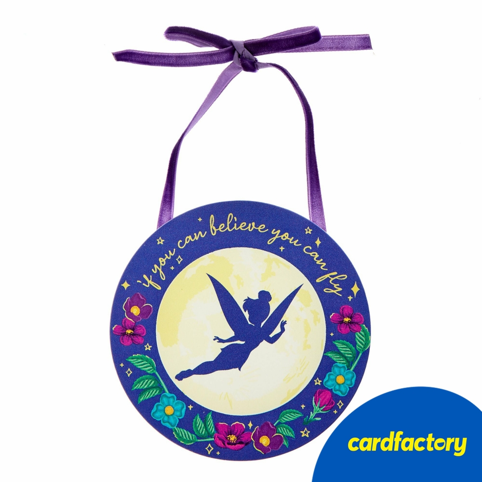 Image of Believe You Can Fly Tinkerbell Plaque