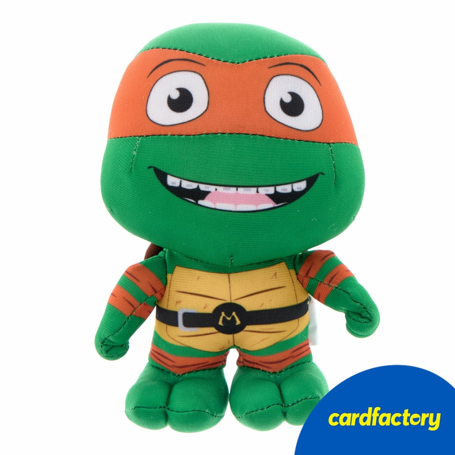 Image of Teenage Mutant Ninja Turtles Michelangelo Plush Toy | Soft &amp; Cuddly | Durable Materials | Ideal for Imaginative Play | 28cm | Ages 12+ Months