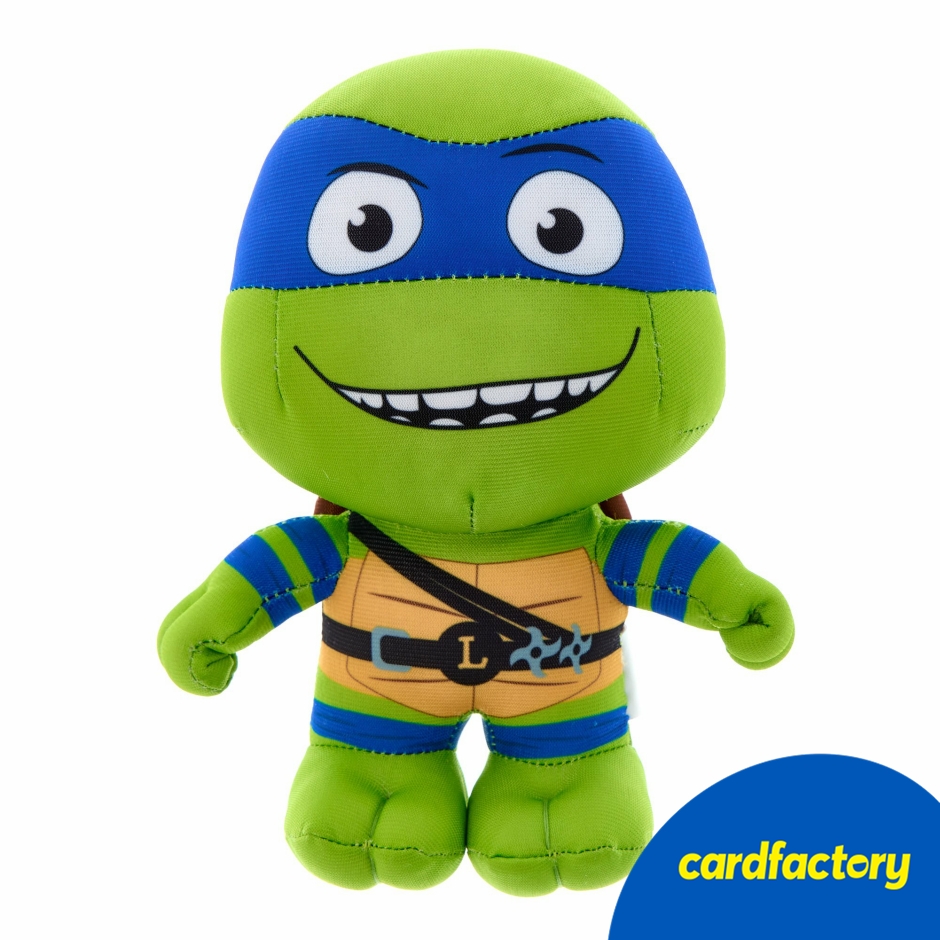 Image of Teenage Mutant Ninja Turtles Leonardo Plush Toy | Soft &amp; Cuddly | Durable Materials | Ideal for Imaginative Play | 28cm | Ages 12+