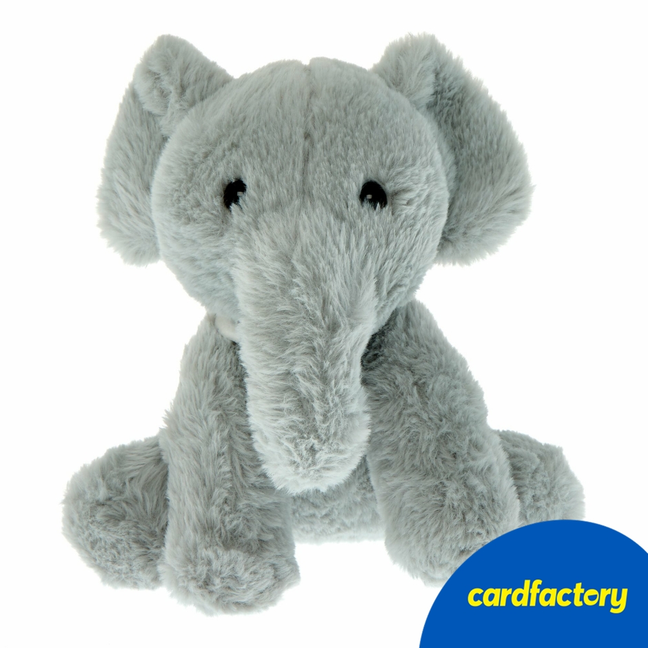 Image of Elephant Soft Toy | Adorable Plush with Grey Fur | Perfect Gift for All Ages | 15cm | 100% Polyester | Super-Soft | Children's Toy