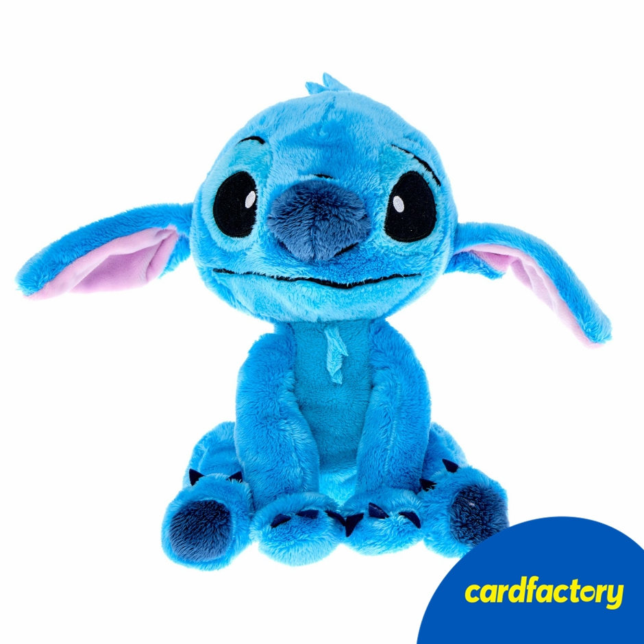 Image of Disney Stitch Soft Toy | Cuddly Plush Character | 25cm Tall | 100% Polyester | Perfect Gift for Disney Fans | Soft and Snuggly
