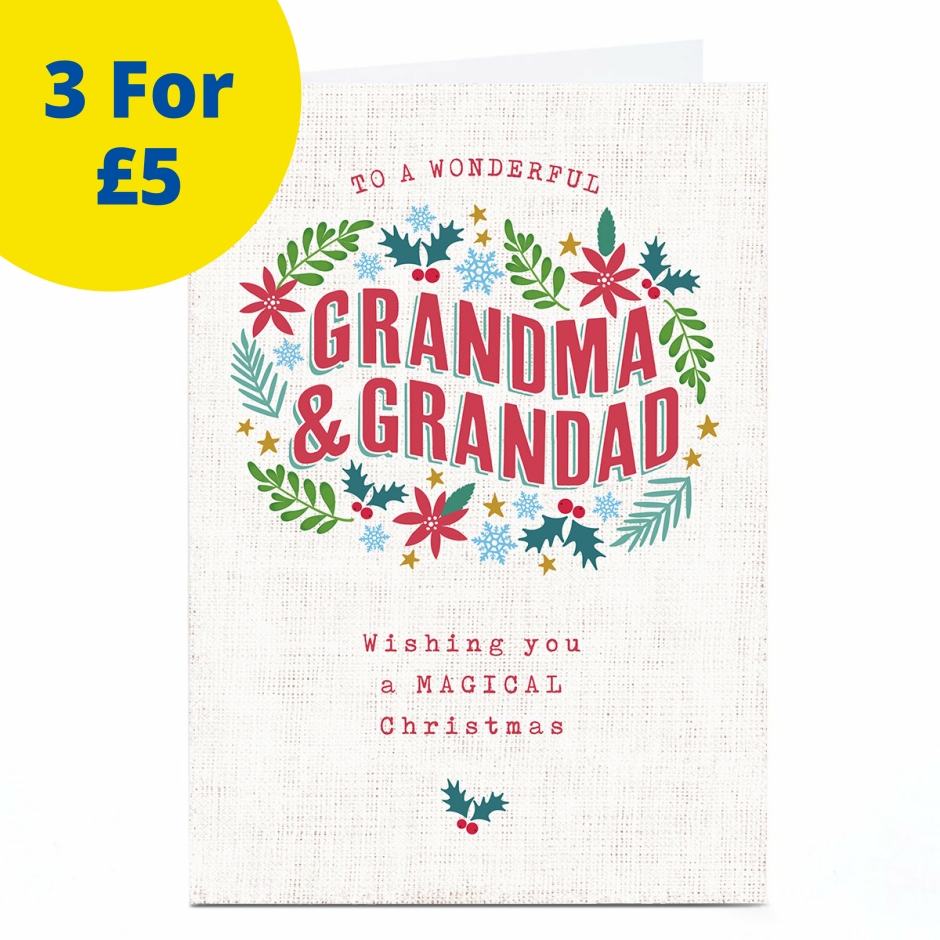 Image of Ebony Newton Christmas Card - Magical Christmas, Grandma &amp; Grandad | Christmas Cards