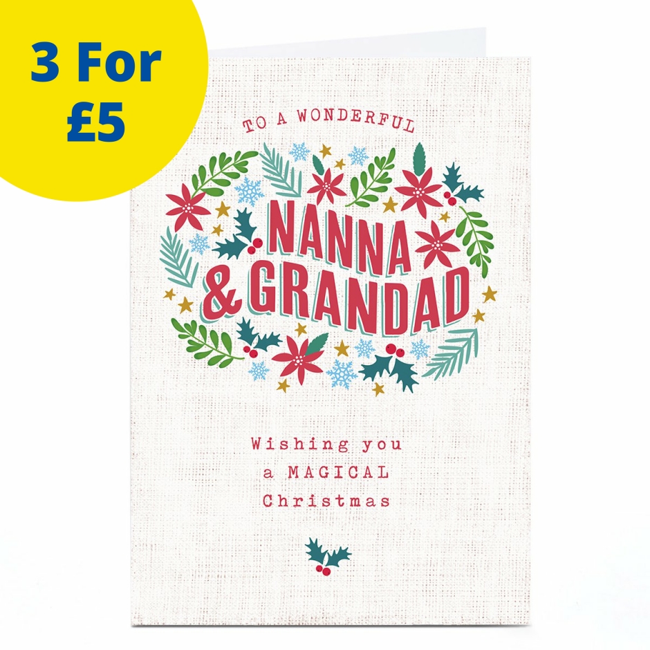 Image of Ebony Newton Christmas Card - Magical Christmas, Nanna and Grandad | Christmas Cards