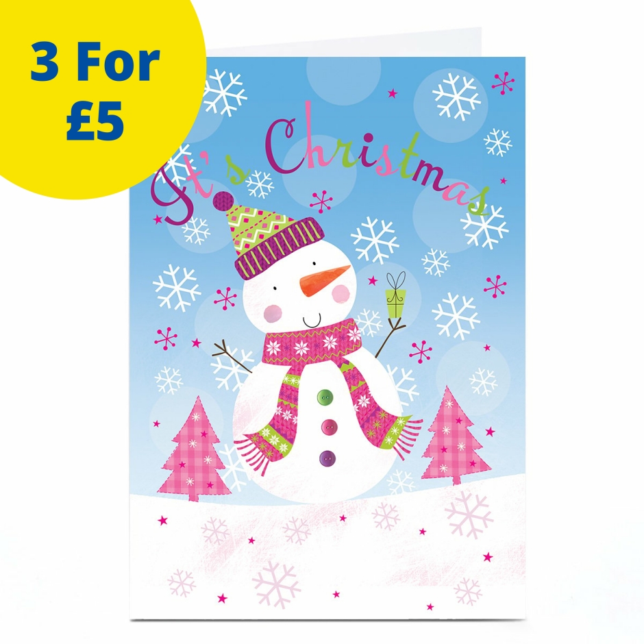Image of Christmas Card - It's Christmas Snowman | Christmas Cards