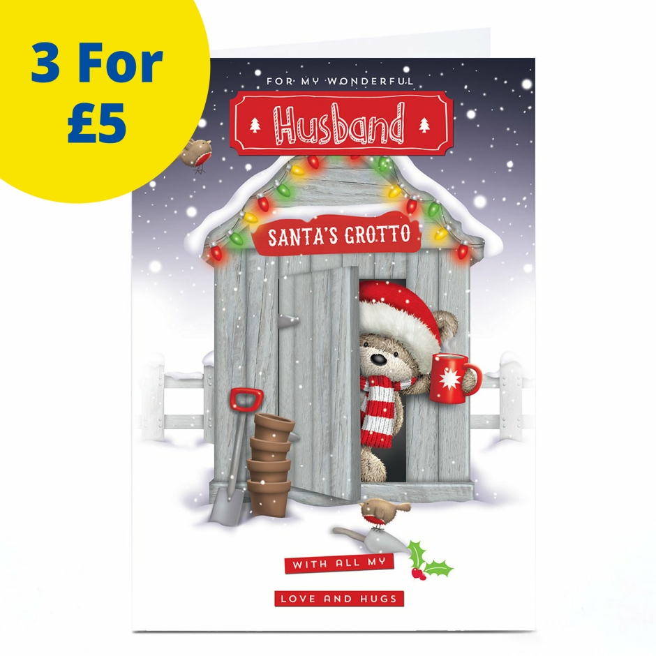 Image of Hugs Christmas Card - Santa's Grotto, Husband | Christmas Cards