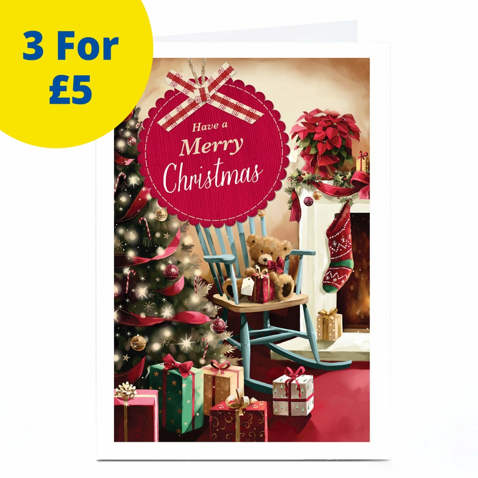 Image of Christmas Card - Classic Presents Under Tree | Christmas Cards