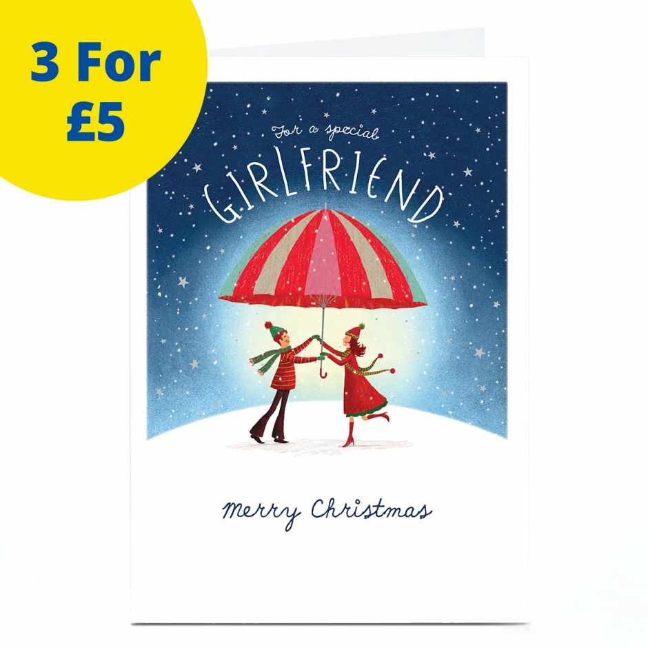 Image of Christmas Card - Winter Couple, Girlfriend | Christmas Cards