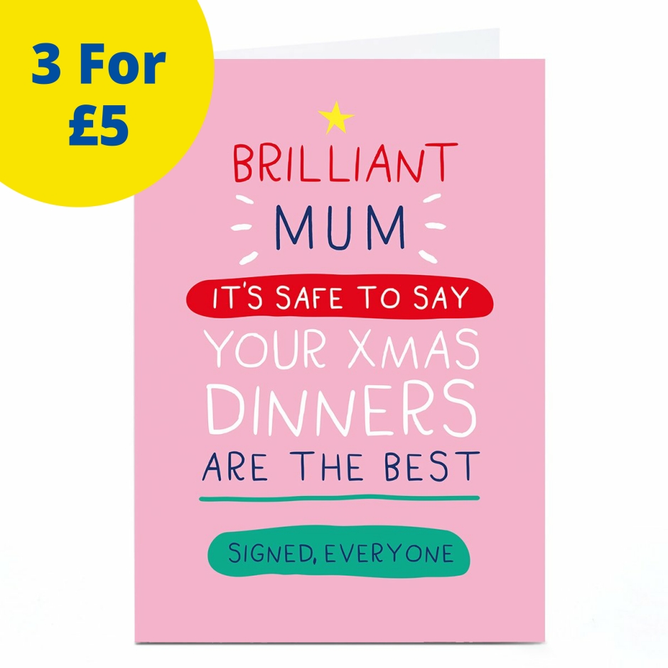 Image of Smiley Happy People Christmas Card - Best Dinners | Christmas Cards