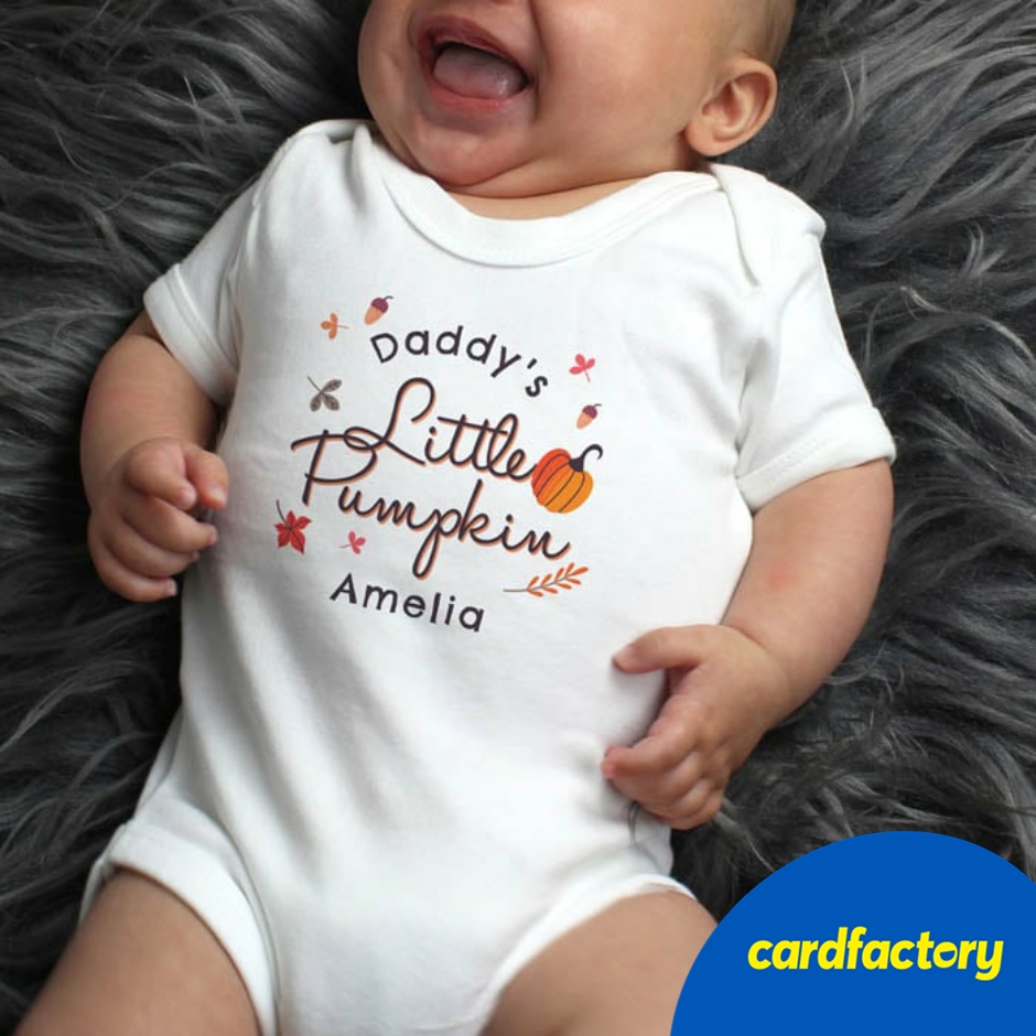 Image of Personalised Little Pumpkin Baby Vest | Baby Gift