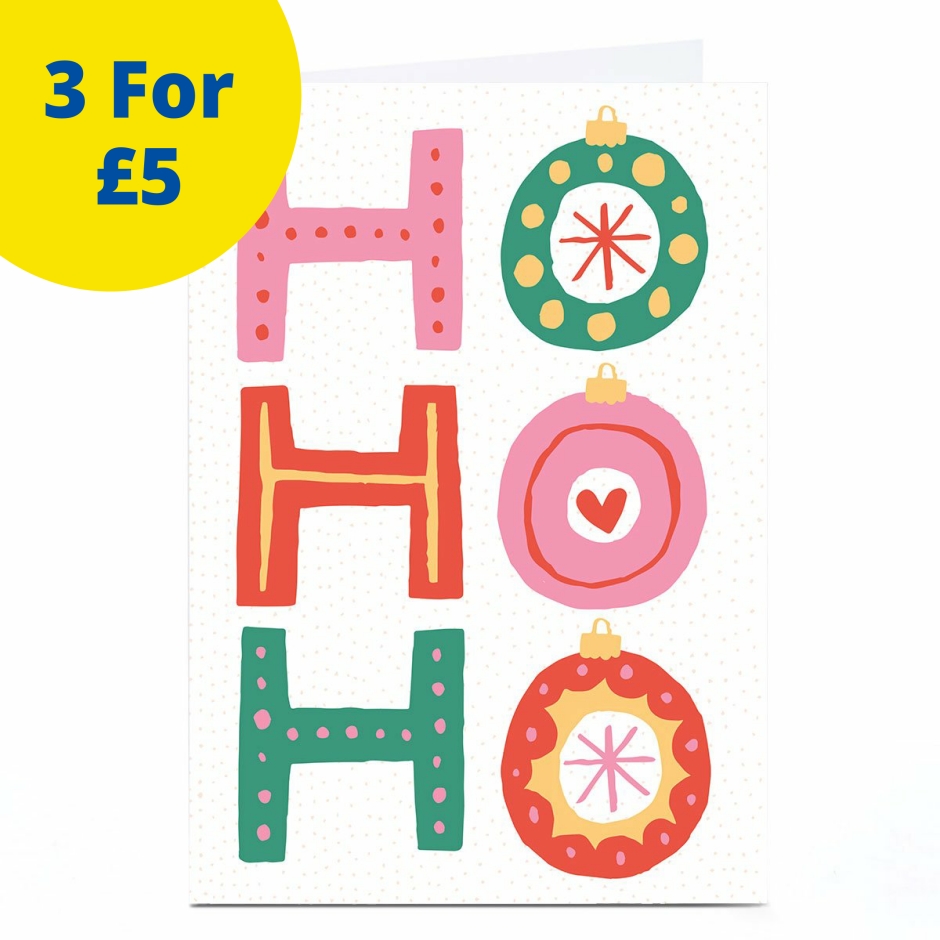 Image of Nikki Miles Christmas Card - Ho Ho Ho | Christmas Cards