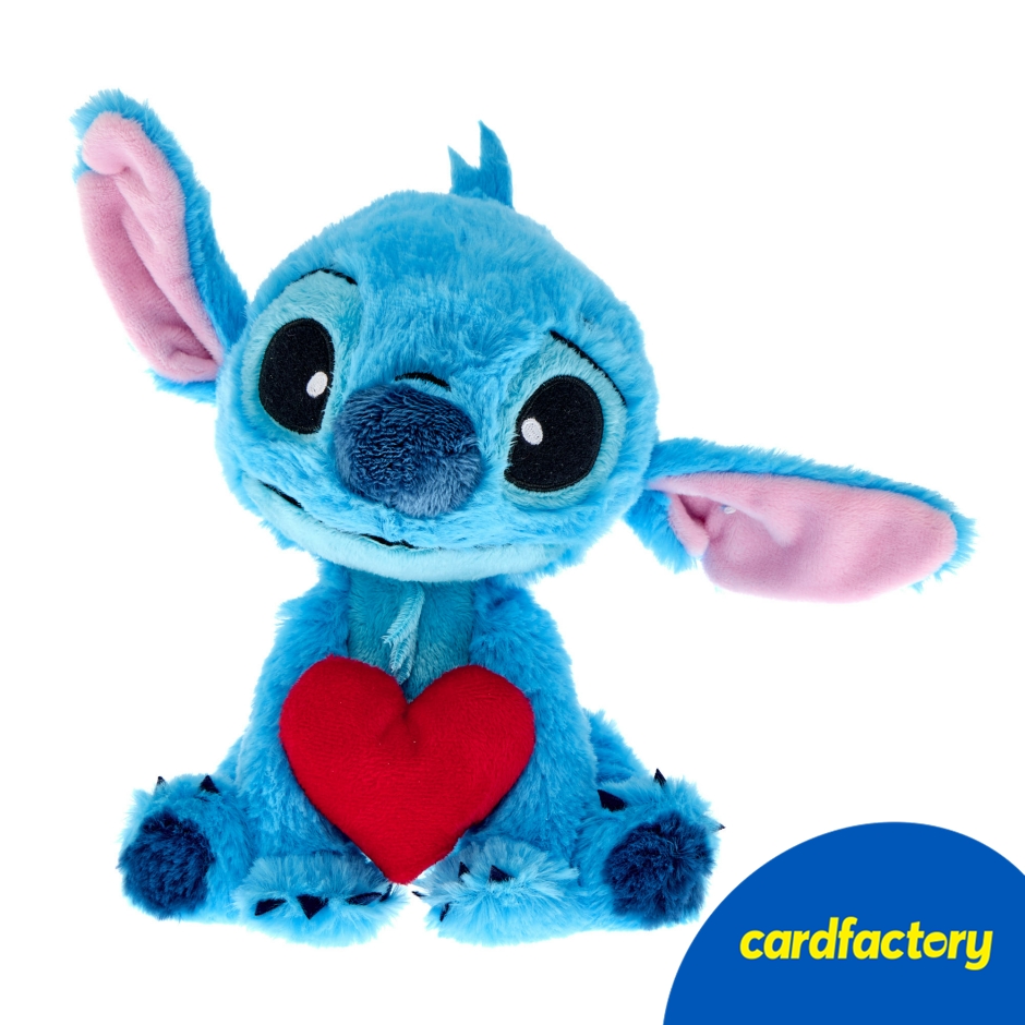 Image of Stitch With Love Heart Soft Toy
