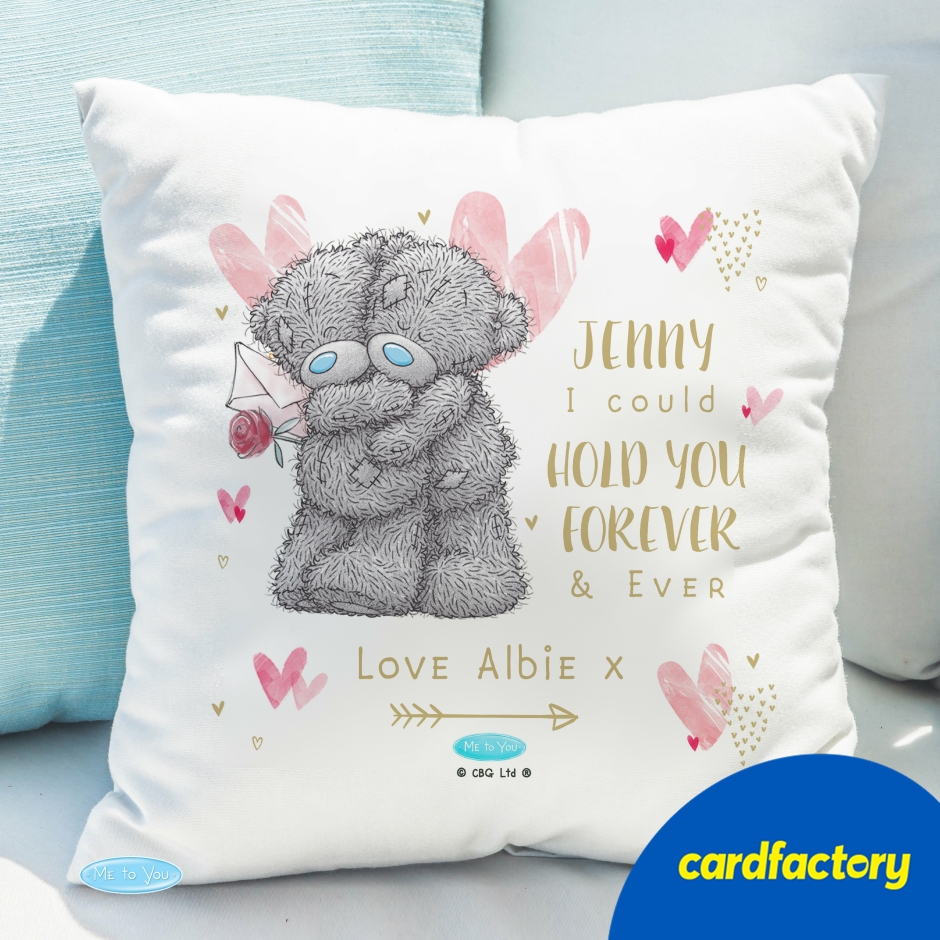 Image of Personalised Me To You Hold You Forever Cushion