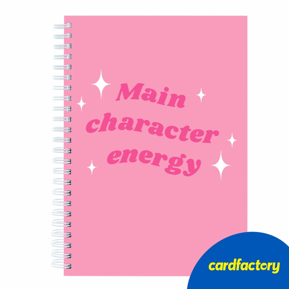 Image of Personalised Notebook - Main Character Energy
