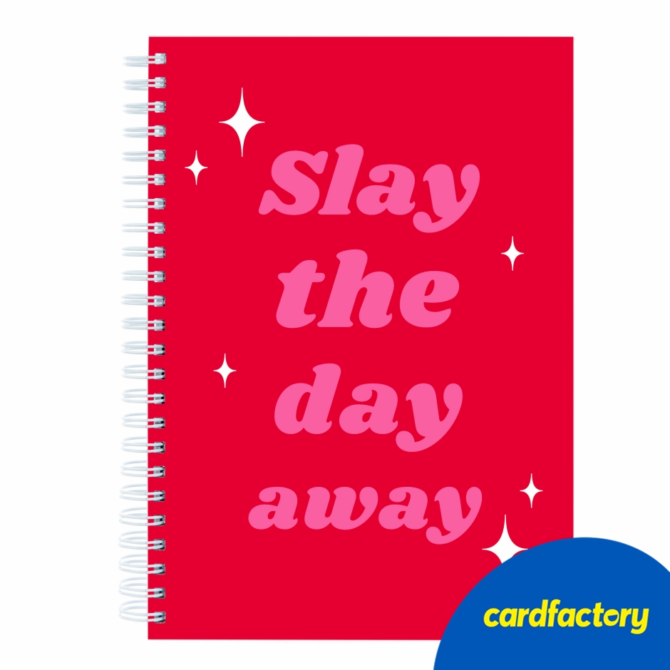 Image of Personalised Notebook - Slay The Day Away