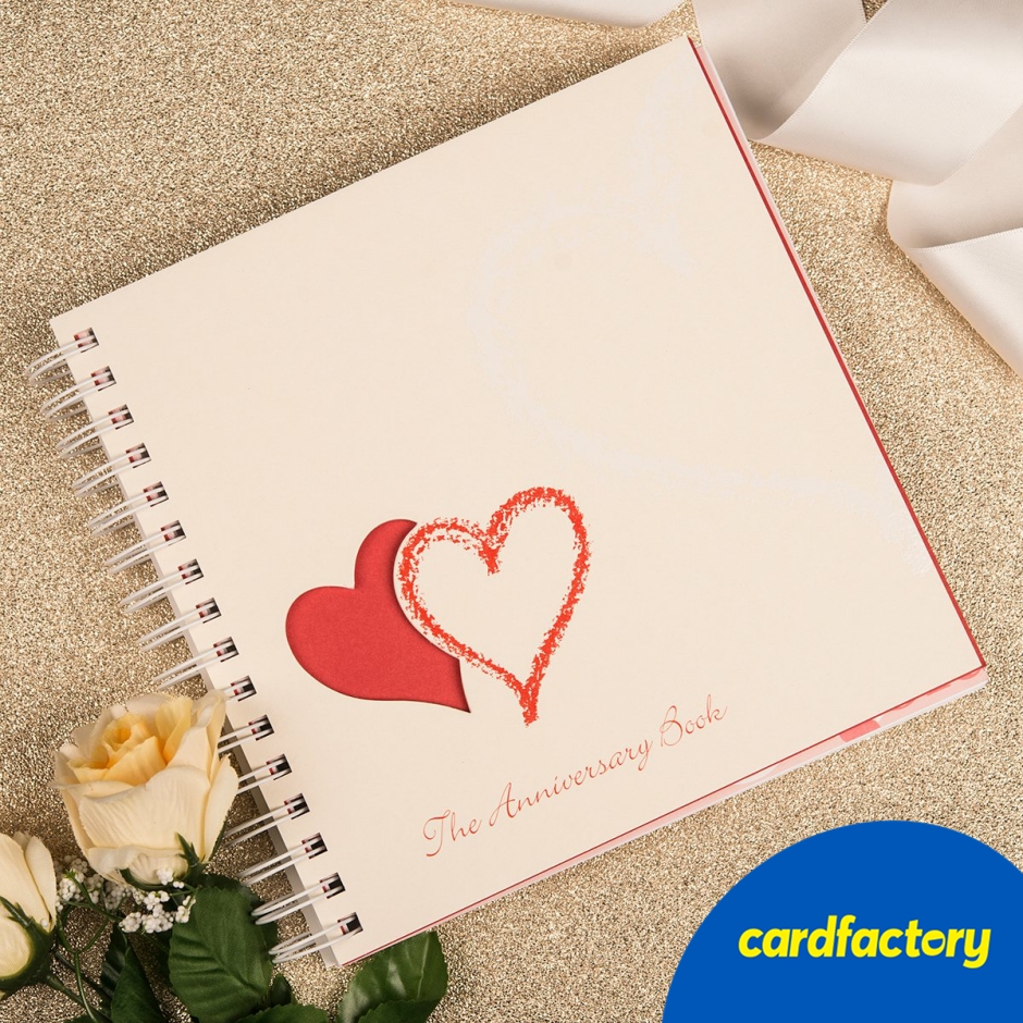 Image of Paper Anniversary Book | Keepsake Memory Journal for Couples | 22.5 x 22.5 cm | Perfect Gift for Celebrating Love