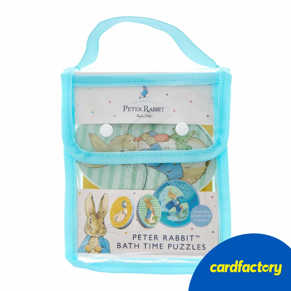 Peter Rabbit Bath Time Floating Foam Puzzles | Fun Character Set | Includes 4 Puzzles | Ideal for Kids | 27cm x 16cm x 6cm | Perfect for Gift | Cardfactory