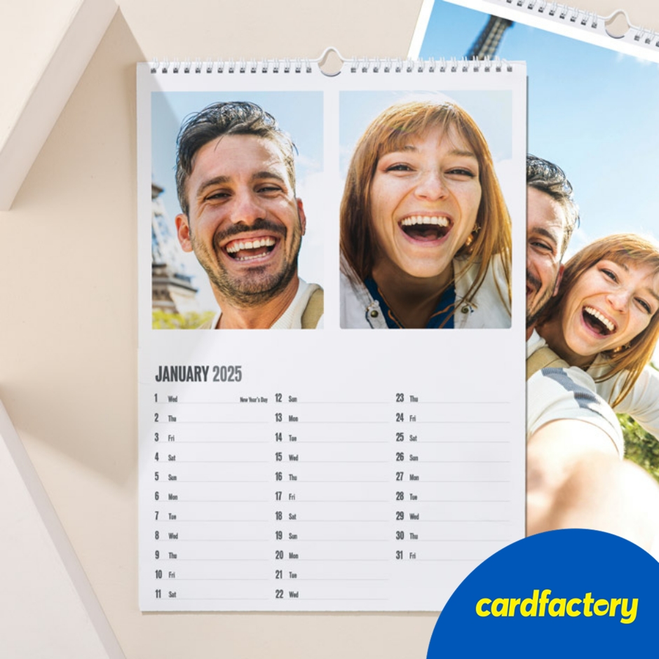Image of Create Your Own Multi-Photo Upload Calendar - 2 Photos