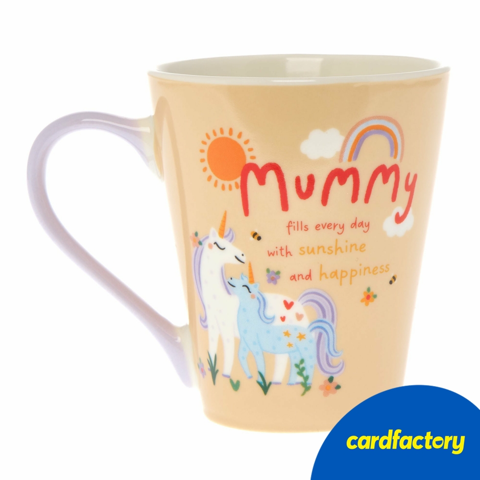 Image of Mummy Unicorns Ceramic Mug | Adorable Gift for Mum | Includes Matching Box | Perfect for Hot Drinks | 11cm x 13cm x 9cm