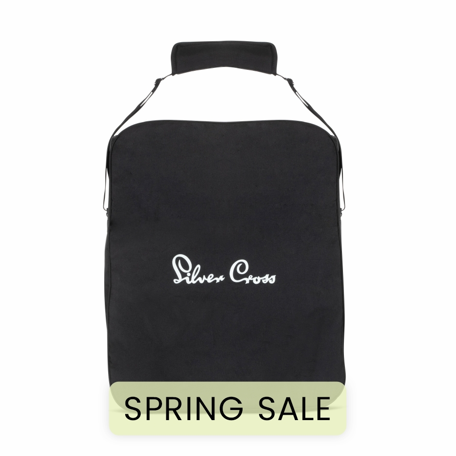 View Silver Cross Clic Stroller Bag Black Travel Bags For Pushchair Buggy Water Resistant Adjustable Carry Strap Protect From Dirt information