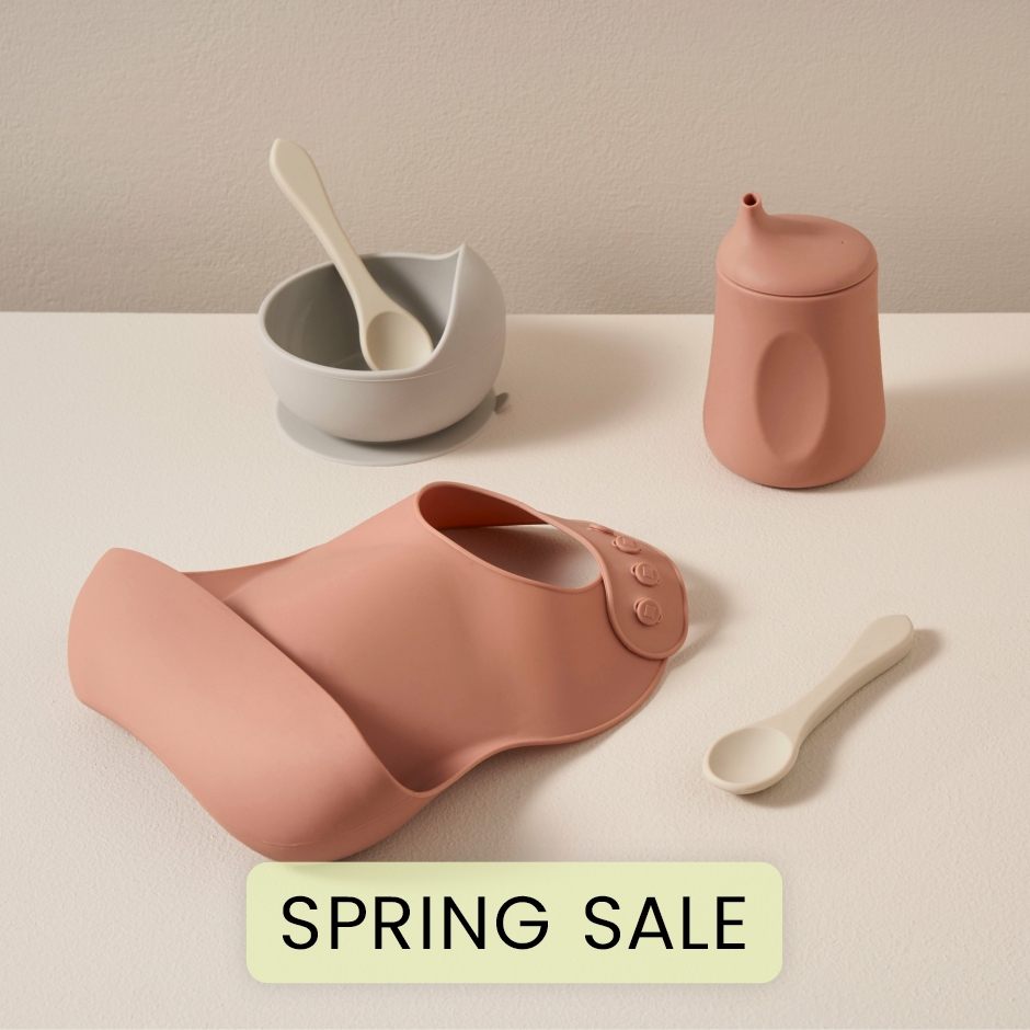 View Silver Cross Mealtime Set Terracotta Pink Food Safe Silicone Soft Easy Grip Dishwasher Microwave Safe NoSpill Beaker NonSlip Bowl  information