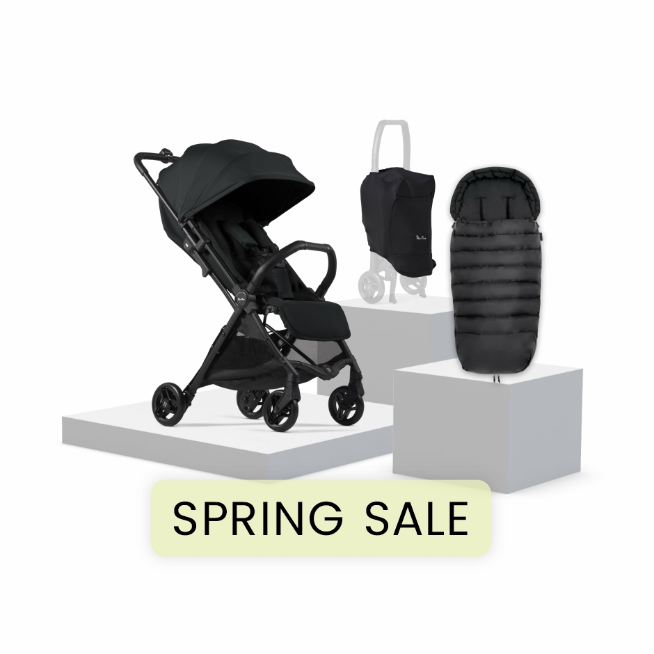 View Silver Cross Jet 5 Space Compact Stroller Essential Bundle 5 piece Black Large Lie Flat Newborn Seat Foldable Pushchair Travel Buggy For  information