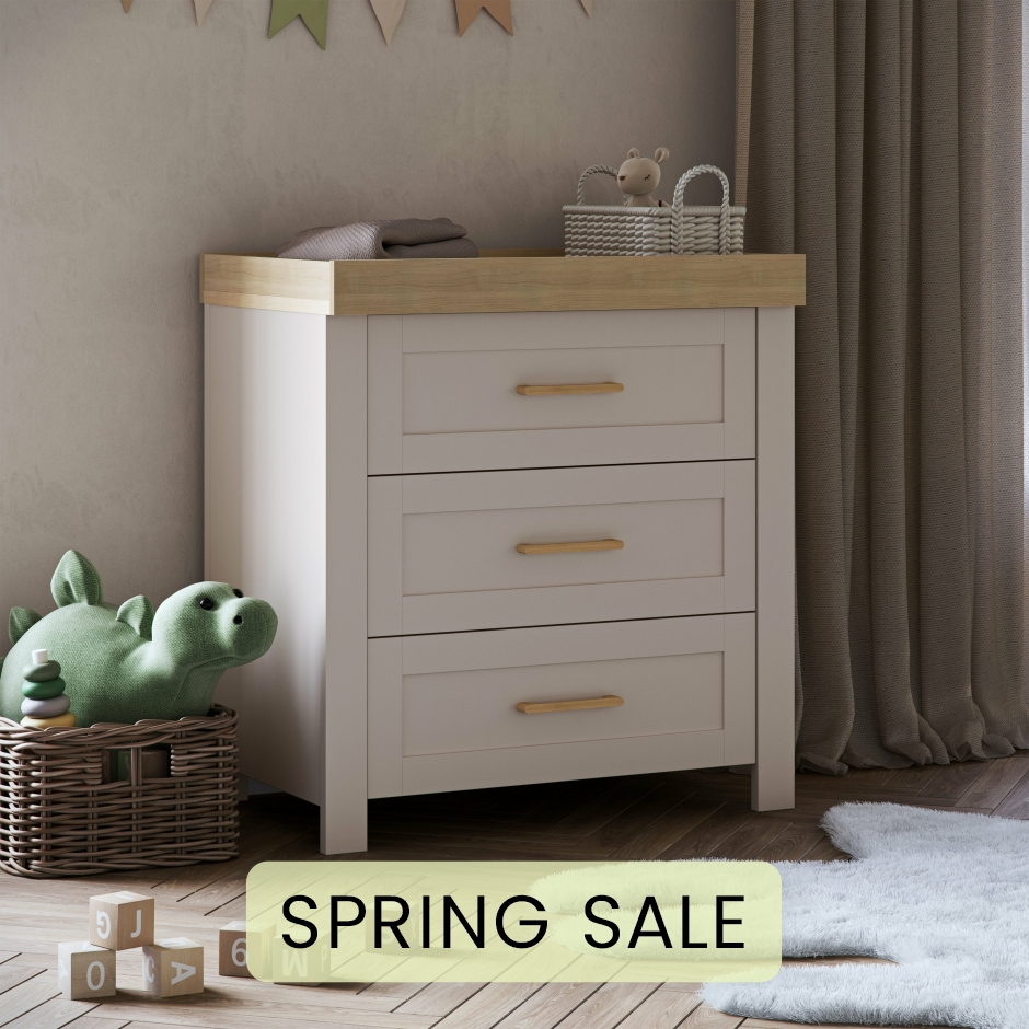 View Silver Cross Seville Dresser Cashmere Oak White Nappy Changing Table 3 Drawers With Removable Changer Top Easy Assembly Durable Nursery  information