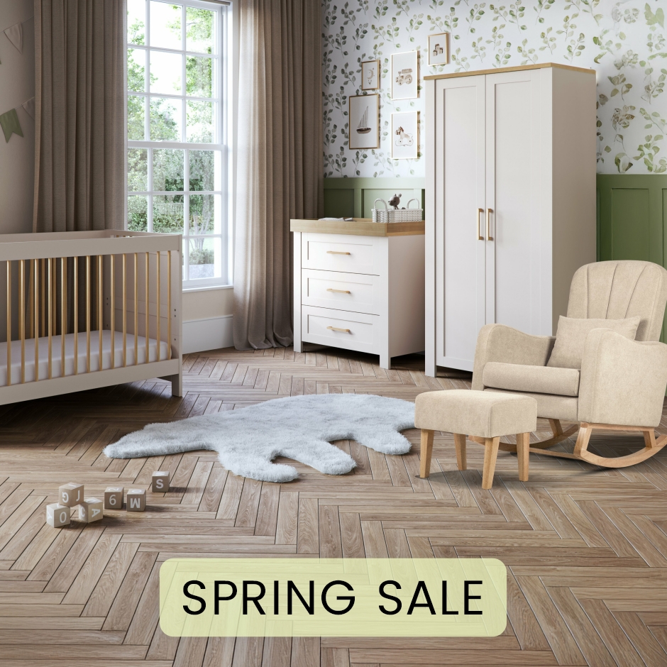 View Silver Cross Seville 4 Piece Nursery Room Furniture Set White Cot Crib To Toddler Bed Full Size Wardrobe Dresser Nappy Changing Table  information