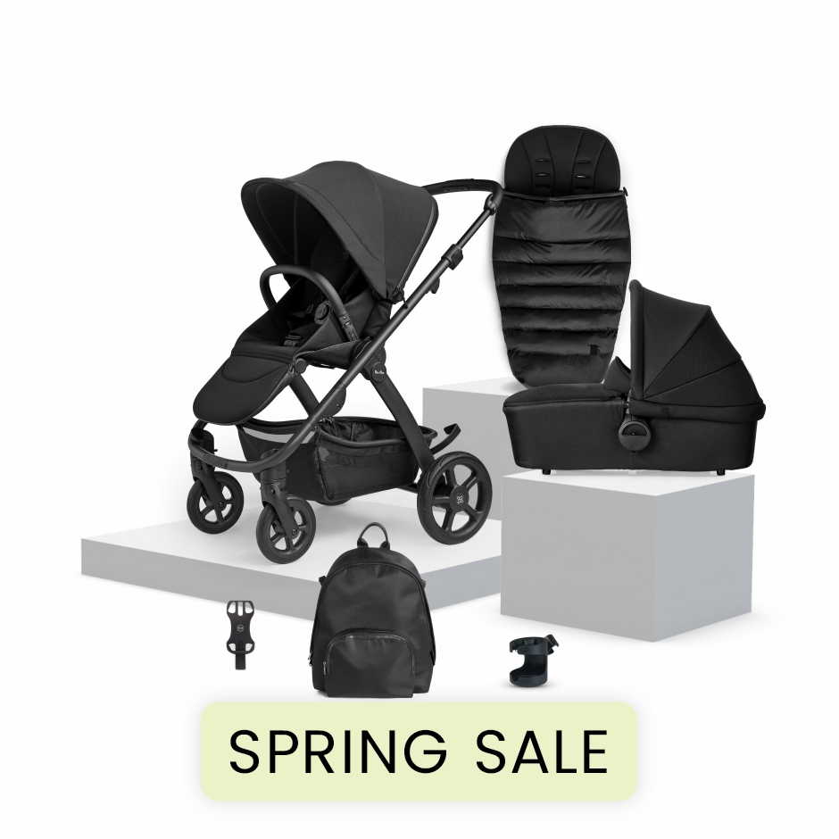 View Silver Cross Tide Space Travel System Accessory Bundle 10 piece Black Foldable Pushchair Stroller Pram Carrycot Buggy For Babies  information