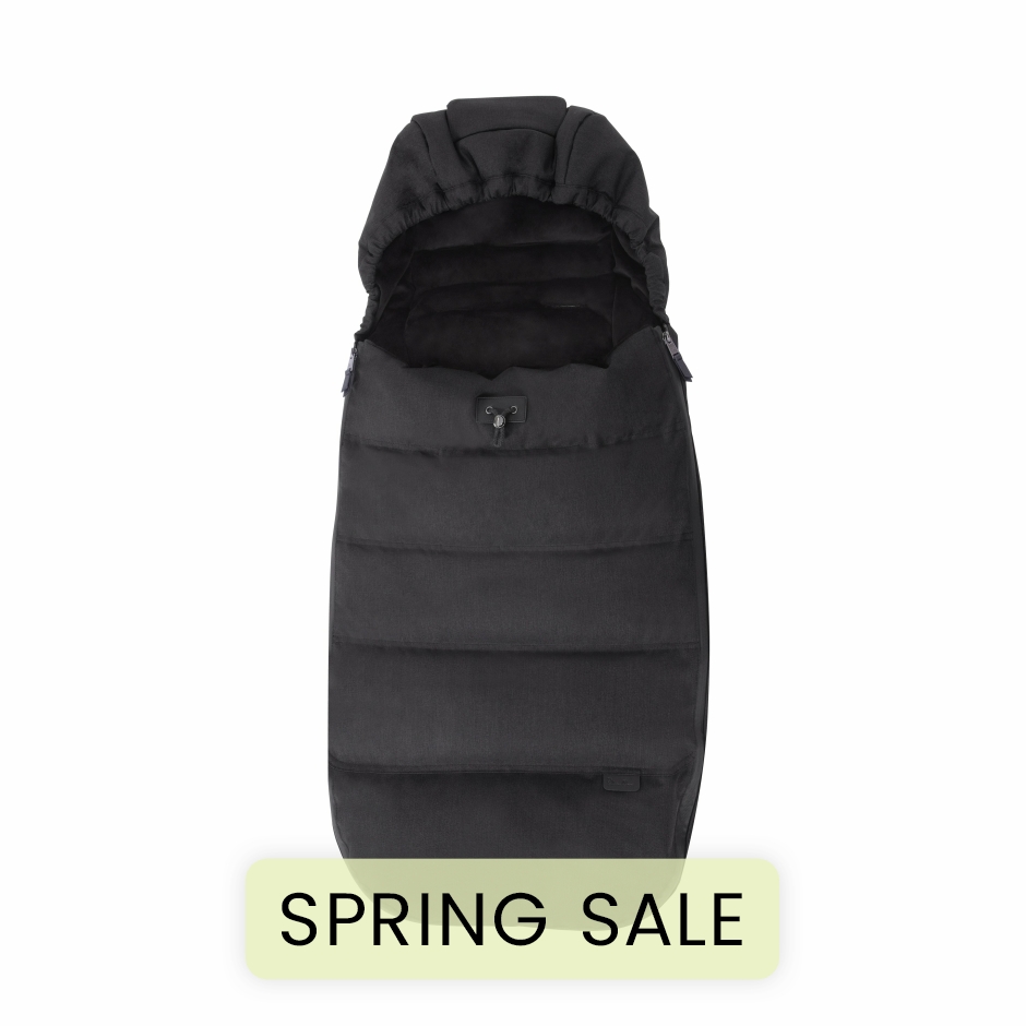 View Silver Cross Wave Pram Onyx Footmuff Black Water Resistant Warm Cosy Faux Fur Lining Padded Winter Seat Liner For Babies Newborns  information