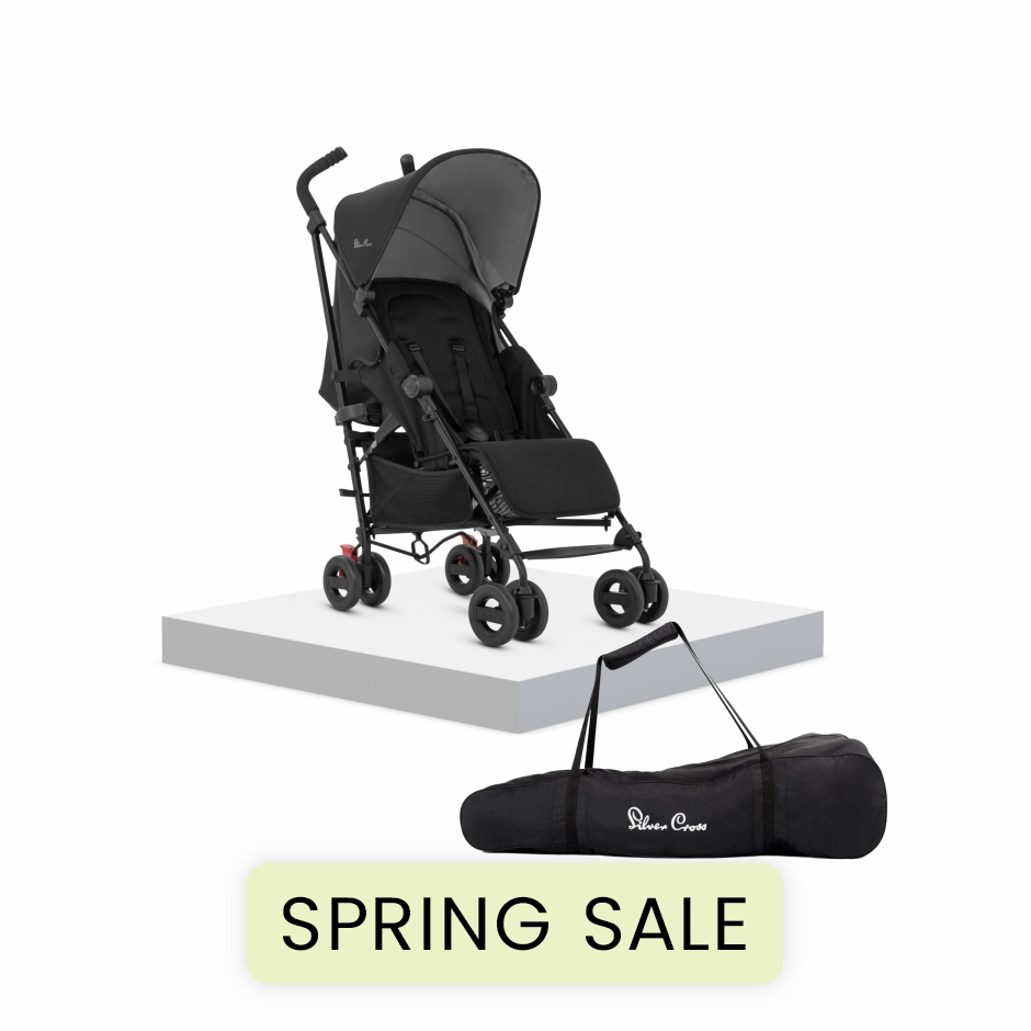 View Silver Cross Zest Space Stroller Stroller Bag 3 Piece Grey Full Lie Flat Seat Super Lightweight Umbrella Fold Pushchair Pram Travel  information