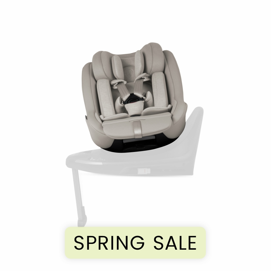 View Silver Cross Approach Plus 360 Car Seat Natural Taupe MultiStorage Rotating Infant Carrier Inner Seat Lie Flat Recline Adjustable  information