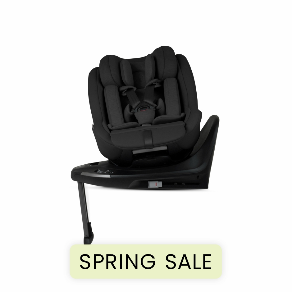 View Silver Cross Approach 360 Car Seat and Base Iconic Black Effortless Spin Inner Seat Recline Infant Carrier Breathable Side Protection Babies information