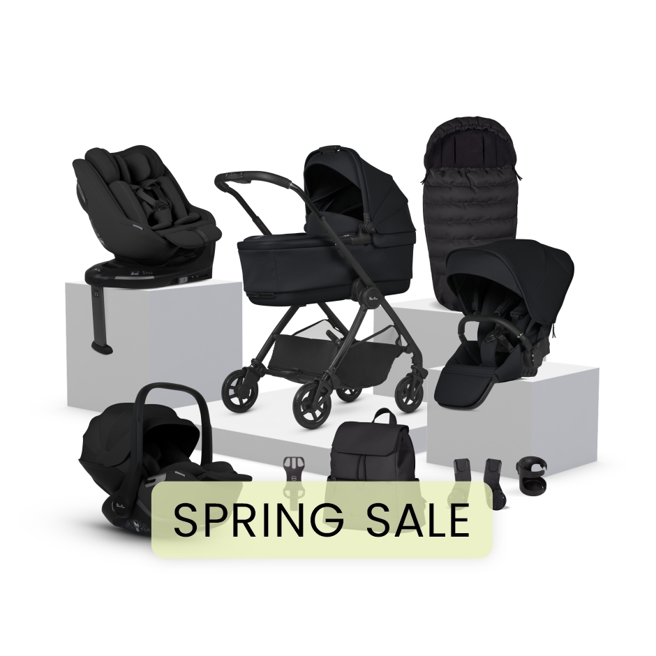 View Silver Cross Dune 2 Space Travel System Ultimate 360 Family Car Seat Bundle 12 piece Black Lie Flat Lightweight Foldable Stroller  information