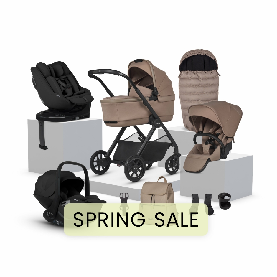 View Silver Cross Reef 2 Mocha Travel System Ultimate 360 Family Car Seat Bundle 12 piece Brown Folding Carrycot Pushchair Stroller Car Seat  information