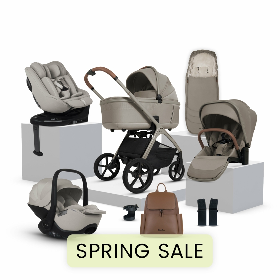 View Silver Cross Cove Champagne Travel System Ultimate 360 Family Car Seat Bundle 11 piece BrownBlack information