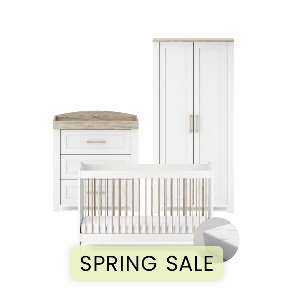 View Silver Cross Valencia 3 Piece Nursery Room Set With Mattress information