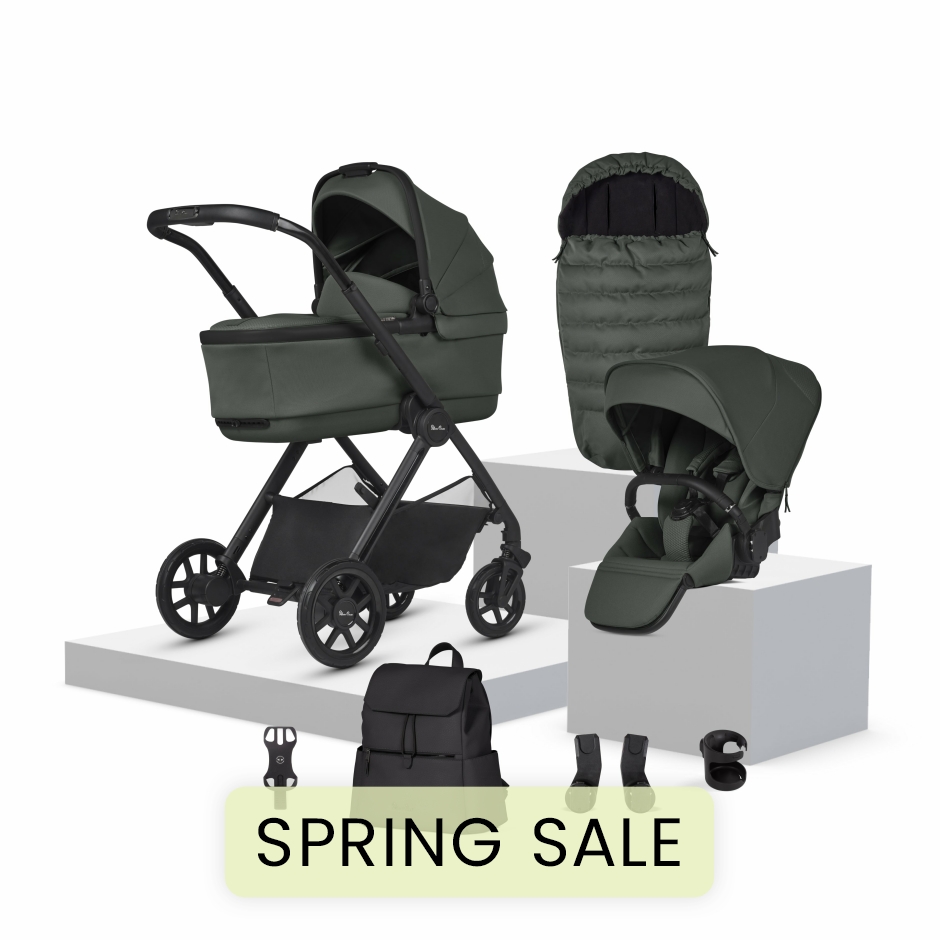 View Silver Cross Reef 2 Pewter Travel System Accessory Bundle 9 piece information