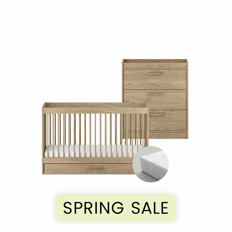 View Silver Cross Geneva 2 Piece Nursery Room Set With Mattress information