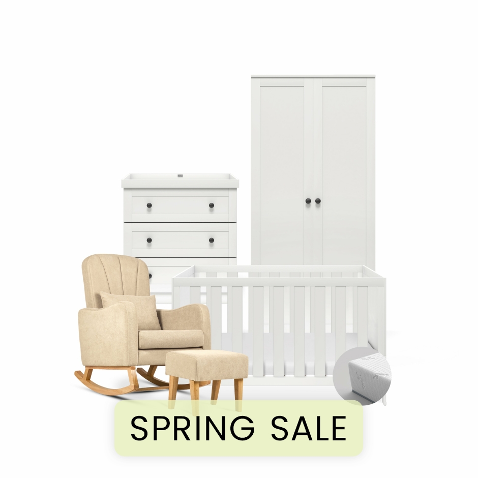 View Silver Cross Bromley White 4 Piece Nursery Room Set With Mattress information